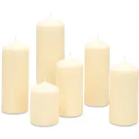 Bolsius - Gladde Stompkaarsen set - Soft Pearl Ivoor wit - 6 Stuks