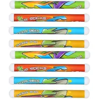 Eddy Toys Duikstaven - 8x stuks - gekleurd - kunststof - duikspeelgoed - duikstaafjes - duikstokjes - zinkt op bodem - zinkt naar de bodem