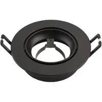 LEDVION - LED Inbouwspot Rio - GU10 - Zwart - Ø85 mm