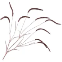 Silk-ka - Kunstbloem - grastak - rood - H105 cm