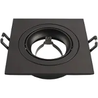 LEDVION - 1X LED Inbouwspot Sevilla - Zwart - Ø92 mm - GU10