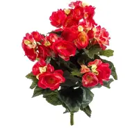 Emerald - Kunstplant Begonia 29cm roze - Kunstplant voor binnen