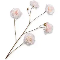 Silk-ka Kunstbloem-Zijde Bloemen Roos Tak Creme 93 cm