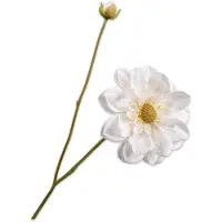 Silk-ka - Kunstbloem - dahlia - creme - H48 cm - 3 stuks