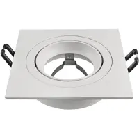 LEDVION - 1X LED Inbouwspot Sevilla - Wit - Ø92 mm - GU10