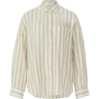 s.Oliver Blouse lichtbruin / wit