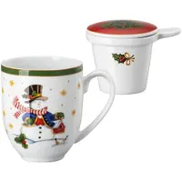 Hutschenreuther Theemok set 'Happy Wintertime' 3-delig, Kopje, Veelkleurig