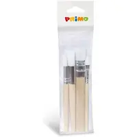 Primo houten kwasten - 4 jumbo synthetische schilderkwasten voor kinderen.