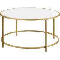 Vasagle Ronde salontafel met metalen frame