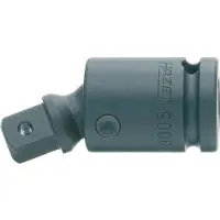 Hazet Krachtscharnierstuk 9006S · 1/2 inch (12,5 mm) vierkant hol · 1/2 inch (12,5 mm) vierkant massief · Lengte: 69 mm