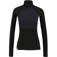 Ulvang Peak Map Half Zip, thermoshirt, dame, zwart/donkerblauw