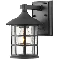 HINKLEY LED Wand Buitenlamp Freeport | 1X E27 Max 40W | IP44 | Dimbaar | Textured Black