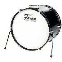 Fame First Step Bass Drum 22"x18" Piano Black - Bass drum