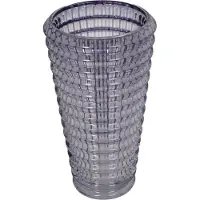 HD Collection Vaas Glas Paars 13x13x22,5cm