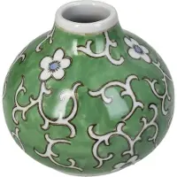 HD Collection Vaas Porselein Groen 11,5x11,5x10,5cm