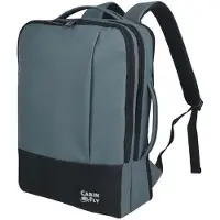 CabinFly Bellanca 40×30×10/15 cm Handbagage Rugzak – Uitbreidbaar 18 L – Lichtgewicht Waterafstotend – Persoonlijk Item voor Lufthansa/Austrian/Swiss – Blauw