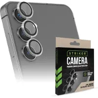 Striker Screenprotector geschikt voor Samsung Galaxy S23 Ultra Glazen | Single Lens Camera Lens Protector - Case Friendly - Zwart