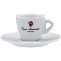 Tonino lamborghini - Espresso kop en schotel - Wit