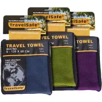 Travelsafe Reishanddoek Microvezel S, blauw