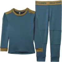 Helly Hansen Baselayerset Kids Lifa Merino Set Dark Creek-Maat 116