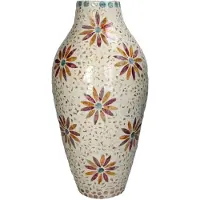 HD Collection Vaas Capiz Multi 24x24x50cm