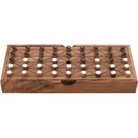 Engelhart Fanorona – Houten Strategiespel – Klassiek 2-Spelers Bordspel – Tactisch Denkspel – Traditieel Afrikaanse Spel –