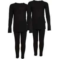 Accezzi thermokleding, kinderen/junior, zwart, 2 sets