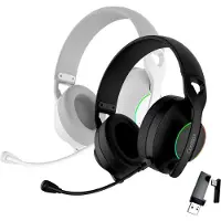 CoolBox WB01 RGB, Bekabeld en draadloos, 20 - 20000 Hz, Gaming, 240 g, Hoofdtelefoon met microfoon, Zwart
