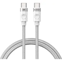 ORICO USB-C naar USB-C kabel, 60W, 1m, wit, gevlochten