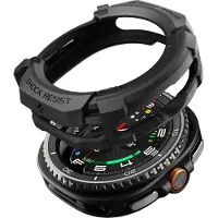 Spigen robuust pantser ontworpen voor Samsung Galaxy Watch 8 Classic 46 mm behuizing duurzame TPU-cover (2025) - matzwart