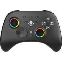 Deltaco Gaming Draadloze RGB Controller - voor Nintendo Switch, PC & Mobile - 2.4G + Bluetooth 5.1 - Zwart