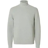 Selected Trui 'SLHDane' lichtgrijs