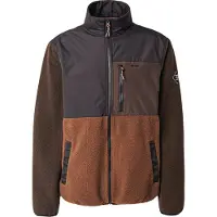 Iriedaily Fleece jas 'Auf Deck' chocoladebruin / cognac / donkerbruin / antraciet