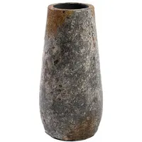 Bazar Bizar Vaas Funky | natuursteen grijs 14x31x14 cm vazen | NADUVI