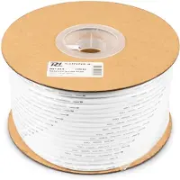 PD Connex 100V luidsprekerkabel 2x 1.5mm² 15A - Wit - 100 meter rol