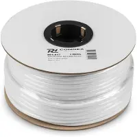 PD Connex 100V luidsprekerkabel 2x 1.5mm² 15A - Wit - 50 meter rol