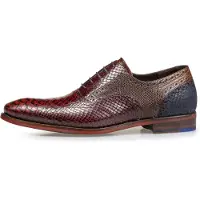 Floris van Bommel Veterschoen 'De Stapper 5' bruin / zwart