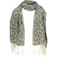 Deeluxe Sjaal 'EFINA' donkergrijs / offwhite