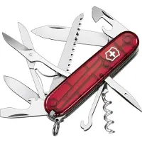 Victorinox Zakmes Victorinox Huntsman Transparant Rood