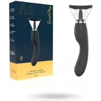Sweet Play - 2-in-1 vibrator met likkende tong en zuigfunctie voor de clitoris (zwart)
