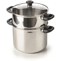Beka Couscous Pan Met Deksel 24cm Zilver zilver RVS Pan