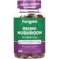 Fungies - Reishi Paddenstoel Gummies, Heerlijke Appelsmaak - 60 gummies