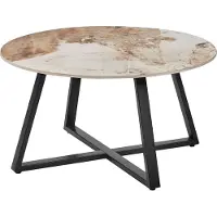 Beliani IVINS - Salontafel - Zwart/Wit - Metaal