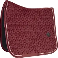 Kentucky Horsewear Horsewear - Velvet Zadeldoek - Zadeldekje - bordeaux - Cob