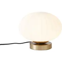 QAZQA Design tafellamp messing met opaal glas - Mochi