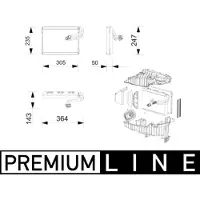 MAHLE ORIGINAL AE 269 000P Airco verdamper