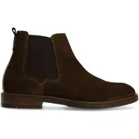 Van lier Donkerbruine suède chelsea boots | Maat 45