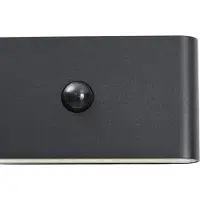 QAZQA Wandlamp zwart Lux Sensor Magnetisch Incl. LED Oplaadbaar - Batt