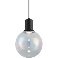 QAZQA Design hanglamp zwart met regenboogglas 20cm - Mallon