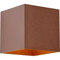 QAZQA Buiten wandlamp roestbruin incl. LED 2-lichts IP65 met dimlicht en solar - Charlene